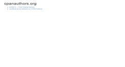 Desktop Screenshot of cpanauthors.org